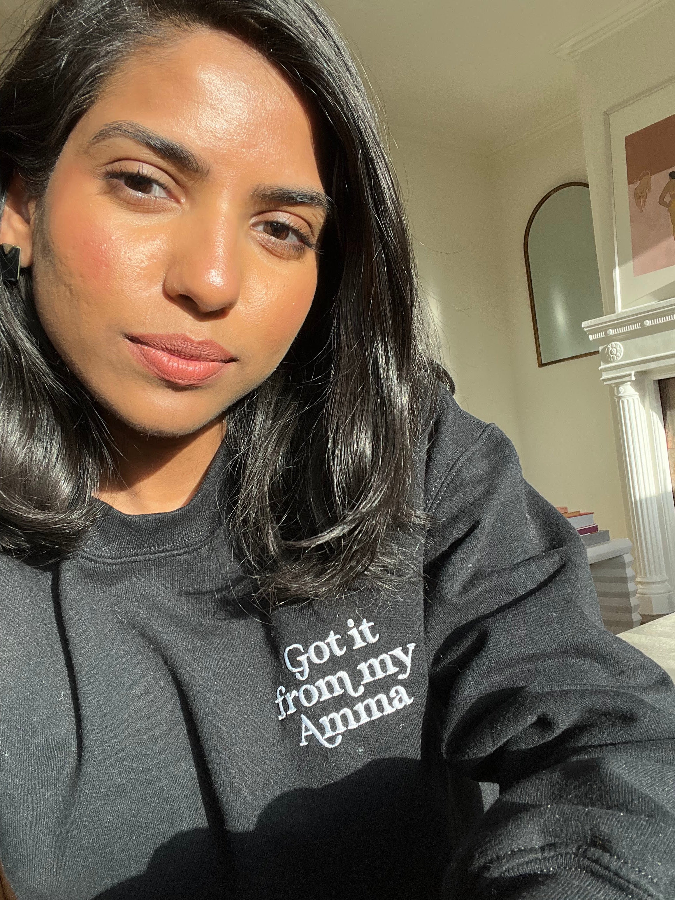 Got it from my Amma™ Embroidered Sweatshirt (black)