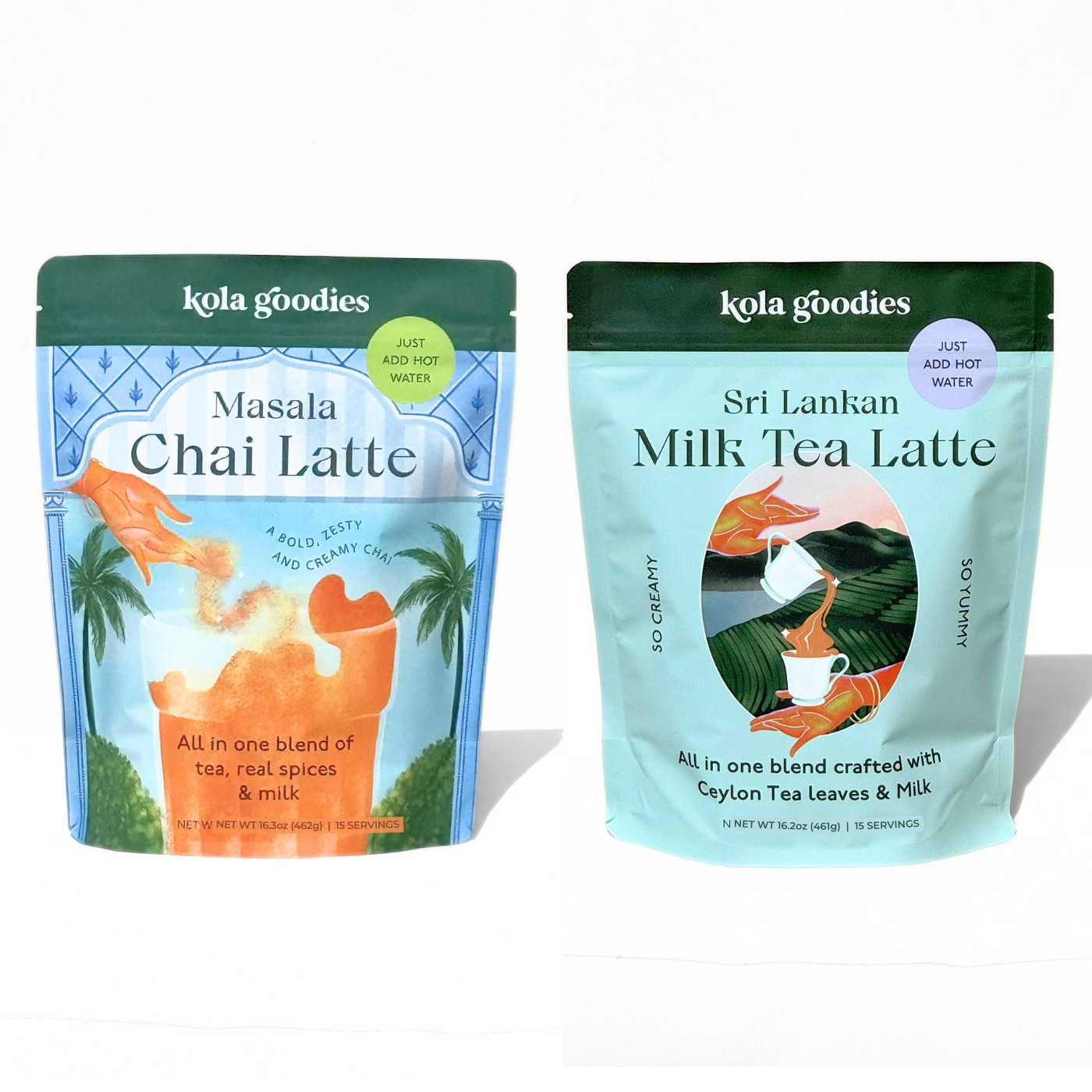 Masala Chai & Milk Tea (15 Servings Each)